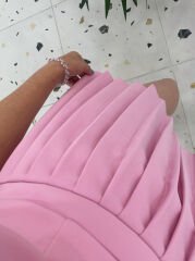 Pembe Ceket Şort Etek Takım