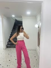 Pembe Palazzo Pantolon