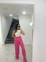 Pembe Palazzo Pantolon