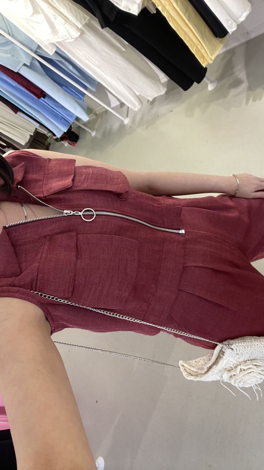 Parlak Kumaş Tensel Takım Bordo