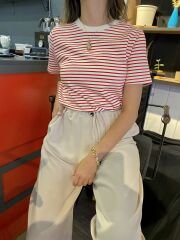 Çizgili Basic Tshirt