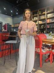Çizgili Basic Tshirt