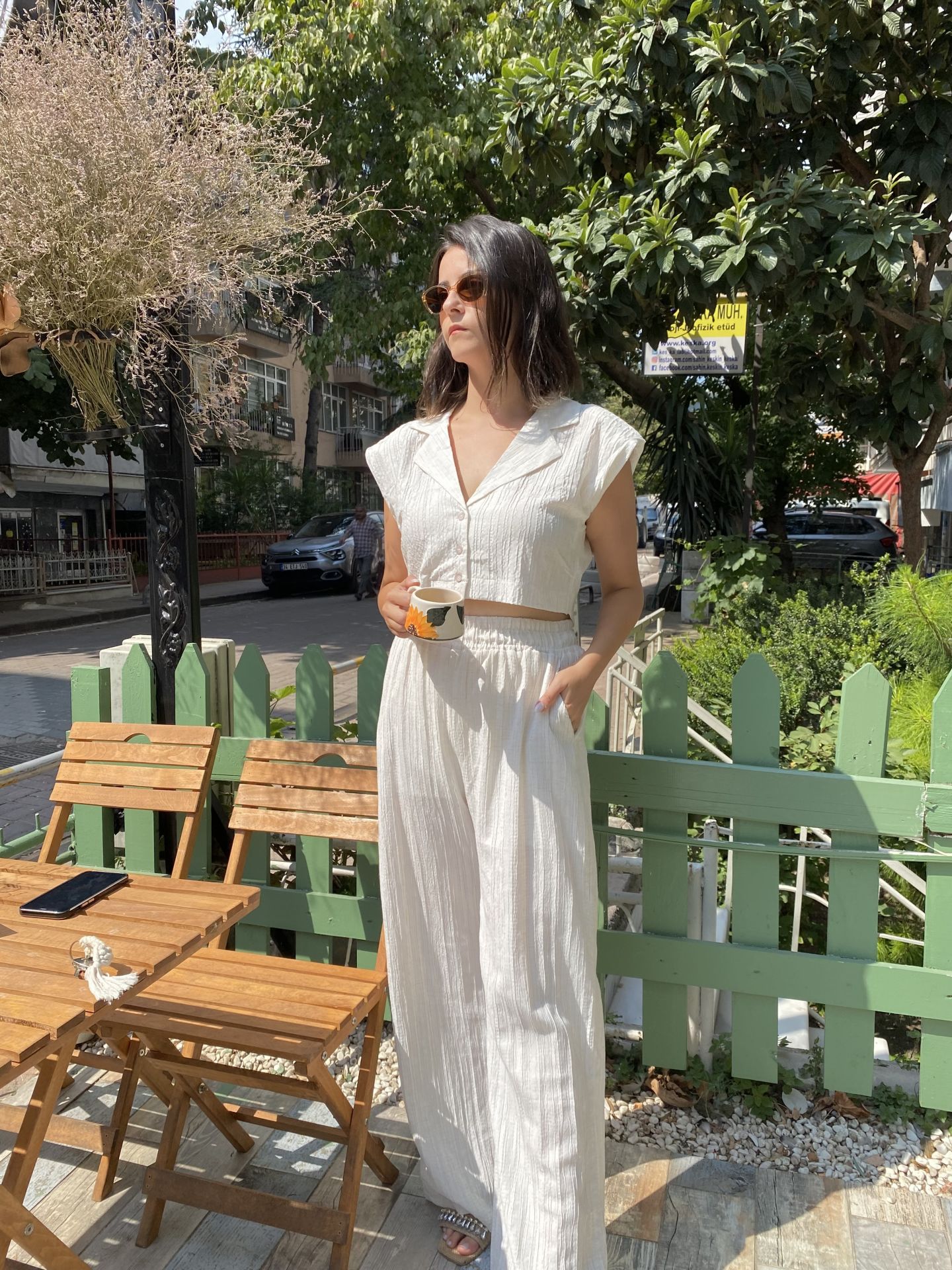 Vatka Detaylı Gömlek Takım