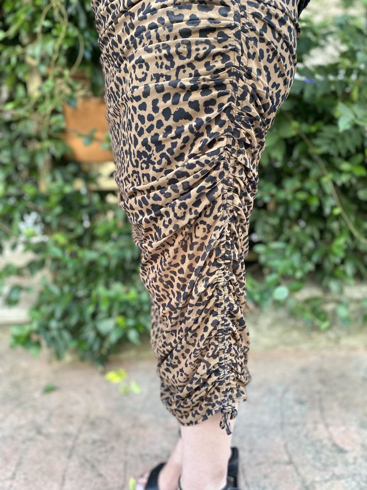 Leopar Desenli Etek