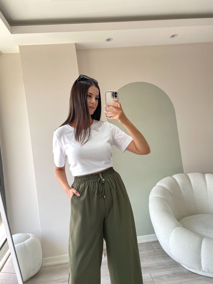 Pamuklu Basic Tshirt Beyaz