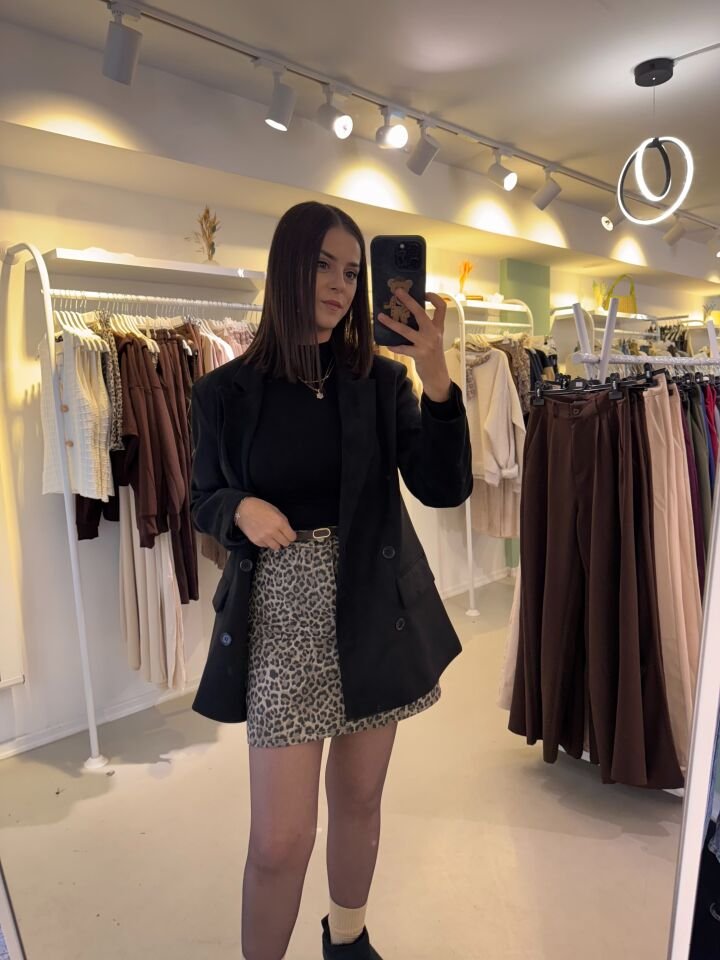 Nubuk Blazer Ceket Siyah