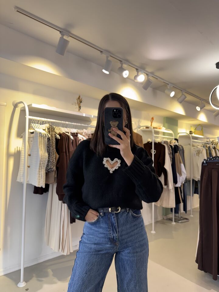 Kalpli Yumoş Kazak Siyah