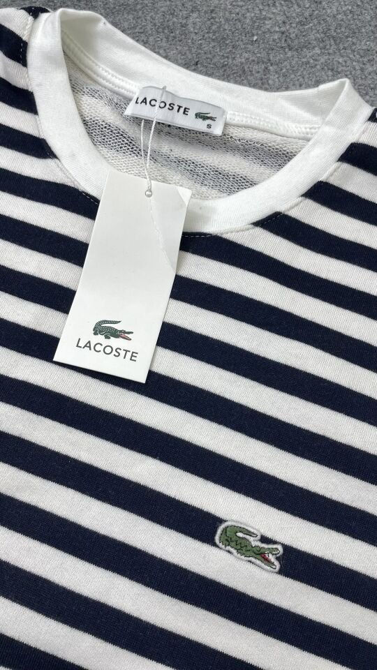 Lacoste Laci Beyaz Çizgili Triko