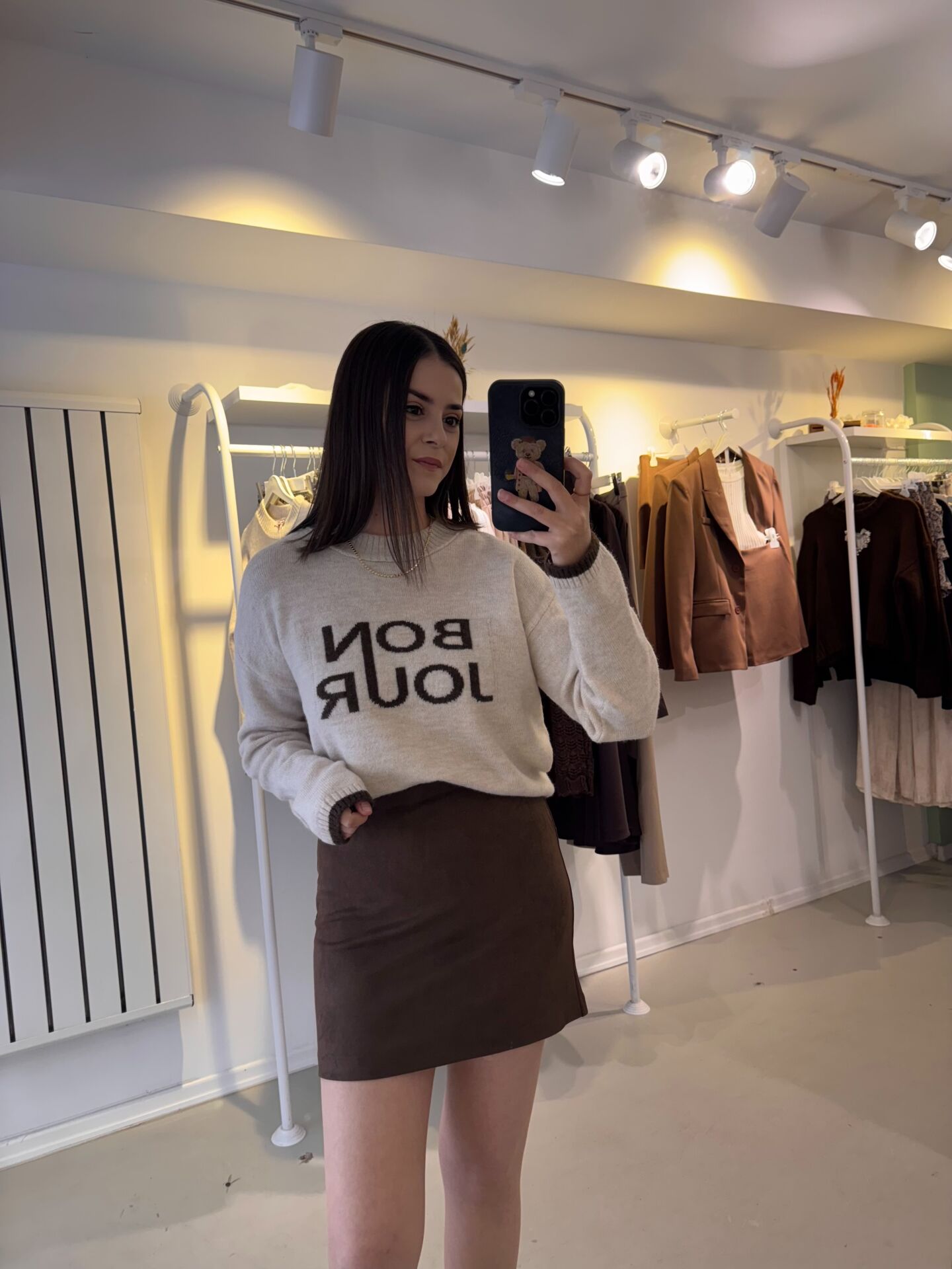 Bonjour Desenli Kazak Kahve