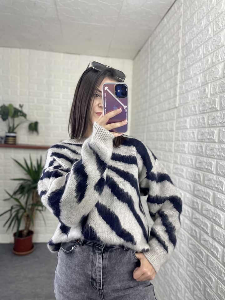 Zebra Desen Kazak