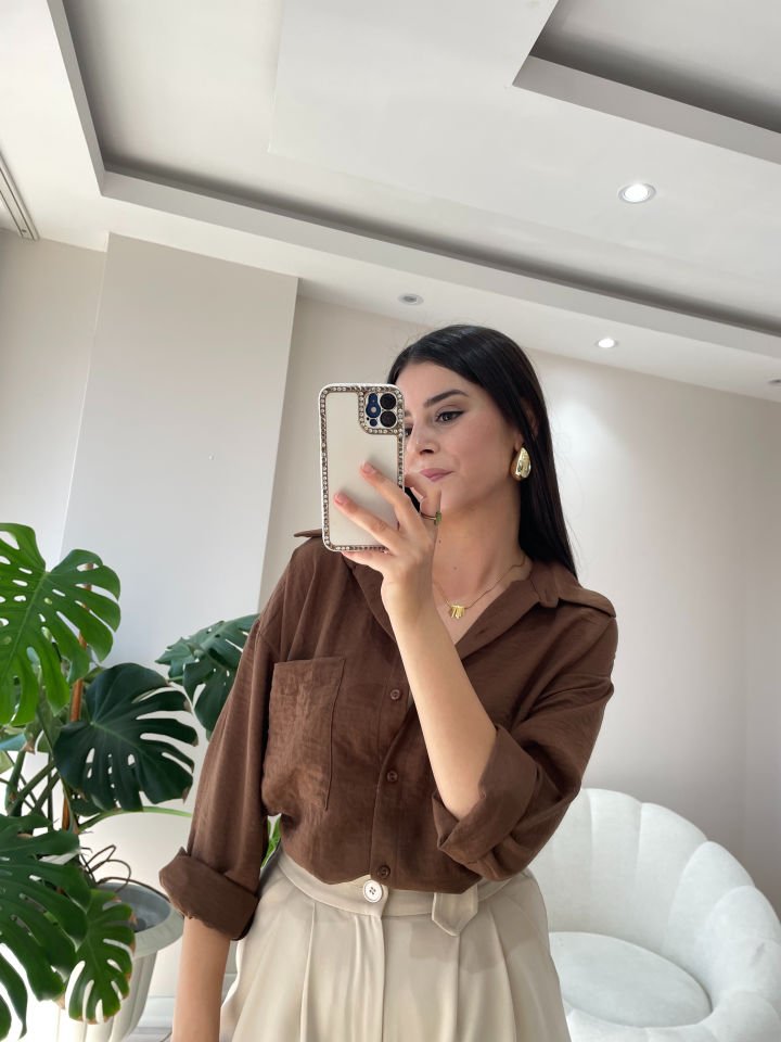 Keten Gömlek Acı Kahve