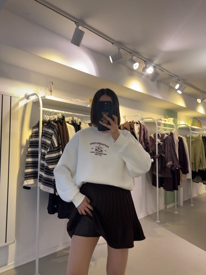 Piliseli İçi Şortlu Etek Kahverengi