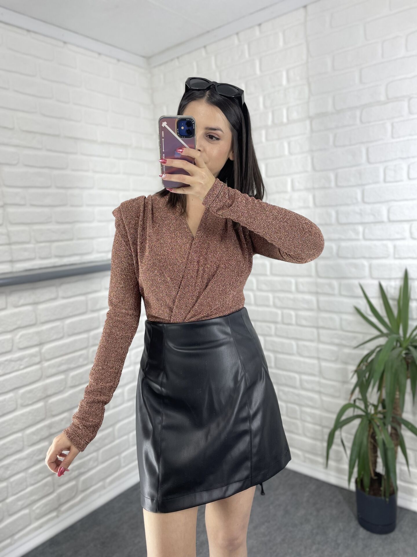 Gold Tarçın Simli Bodysuit