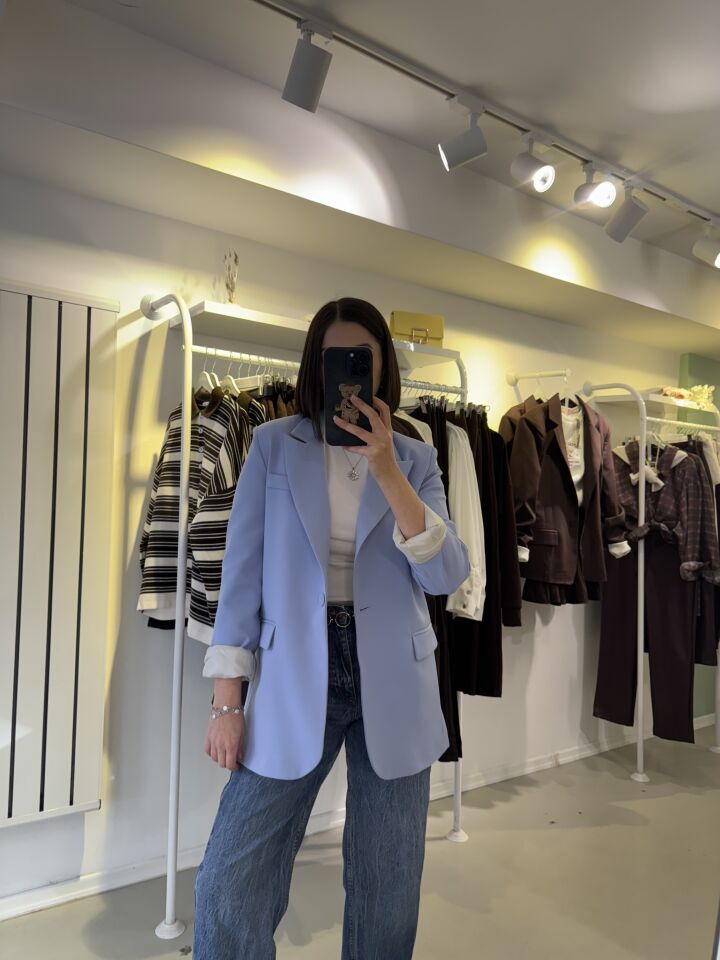 Blazer Ceket Mavi
