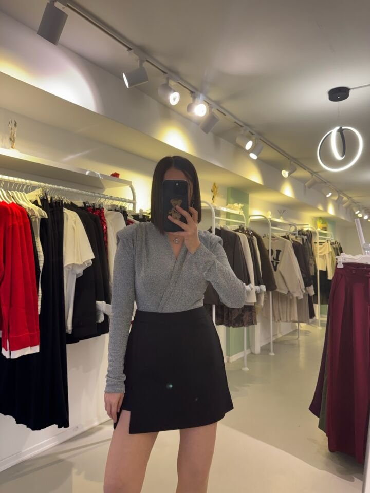 Kruvaze Simli Bodysuit