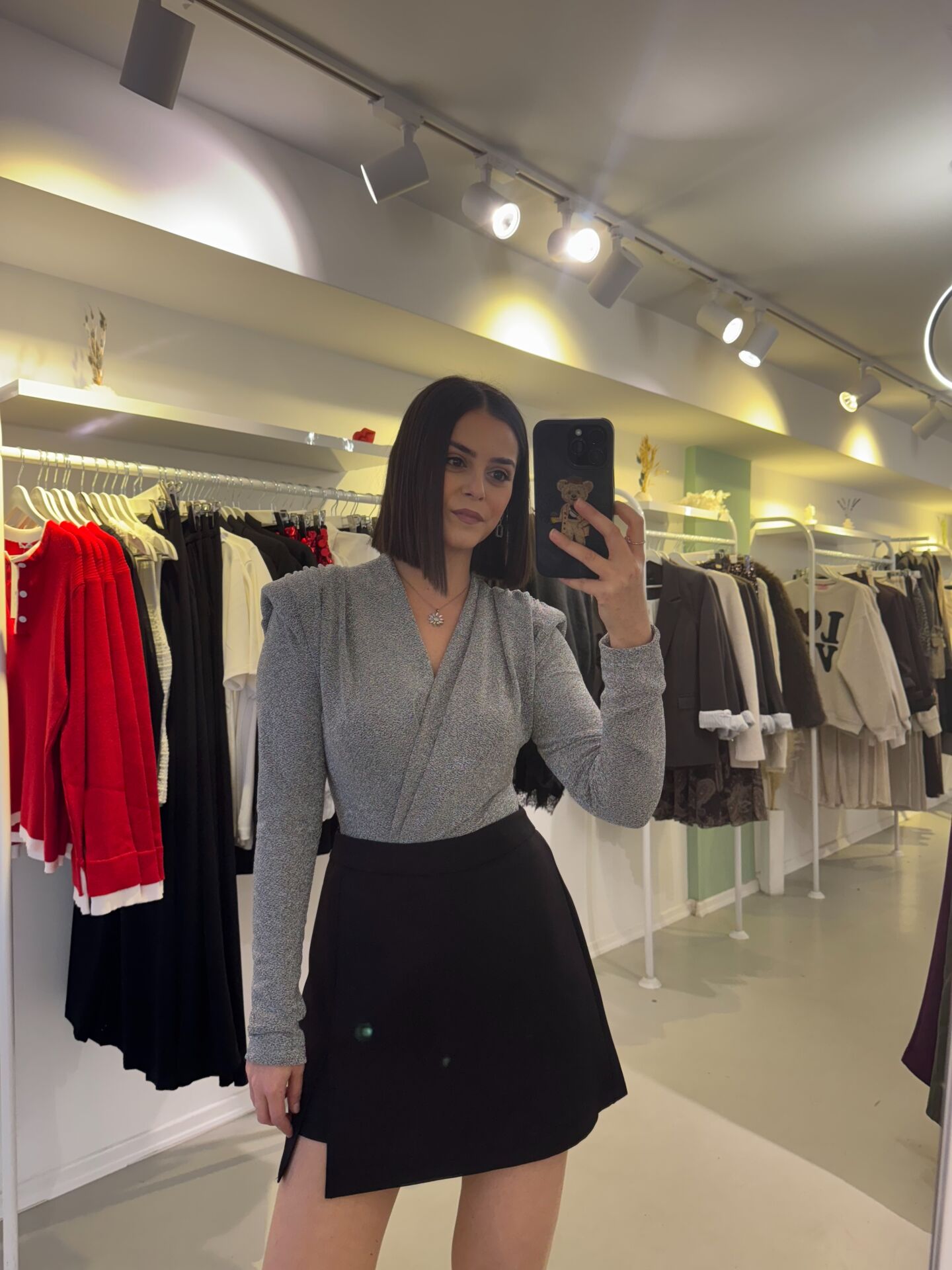 Kruvaze Simli Bodysuit