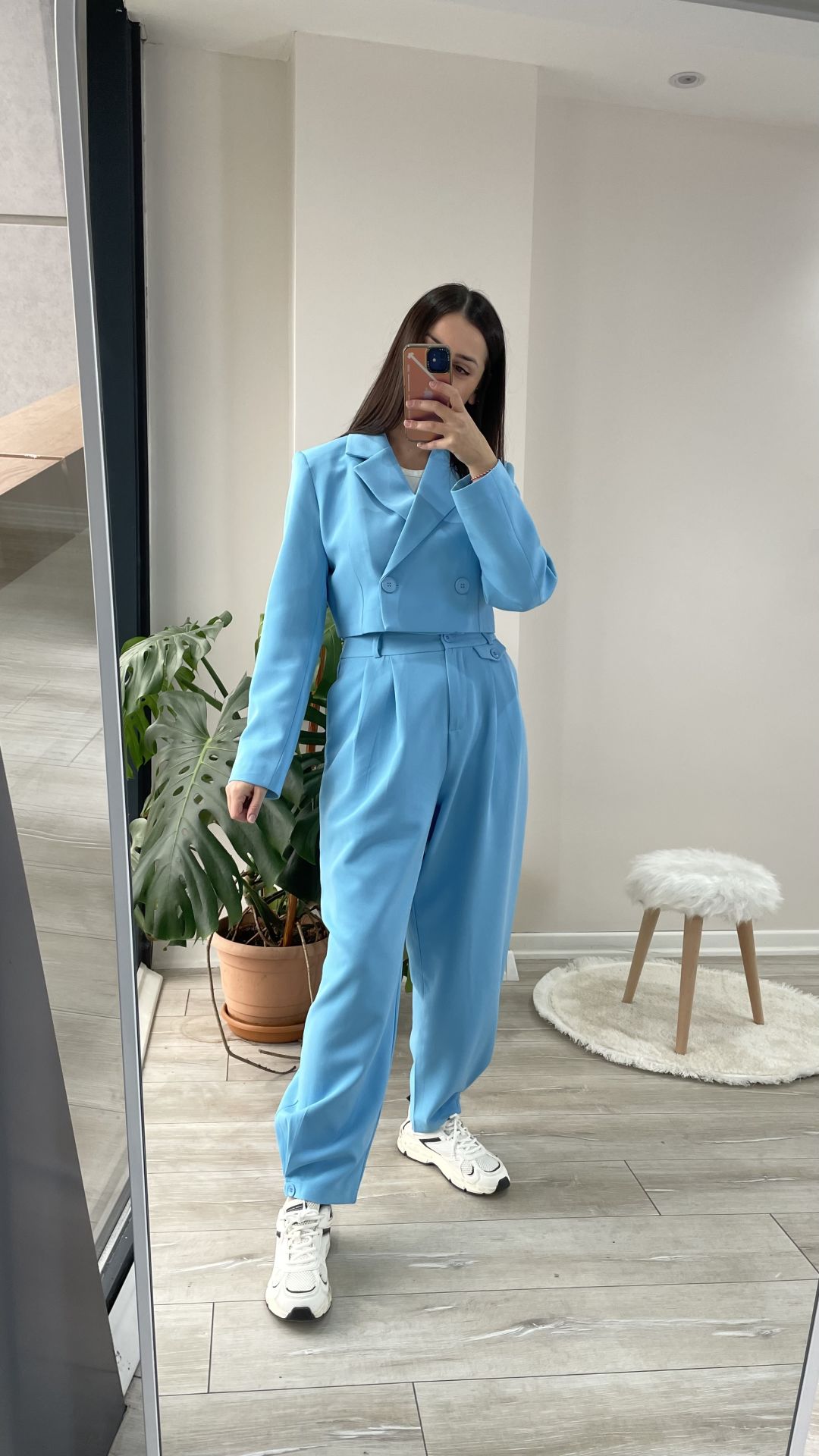 Premium Kalite Ceket Pantolon Takım Mavi
