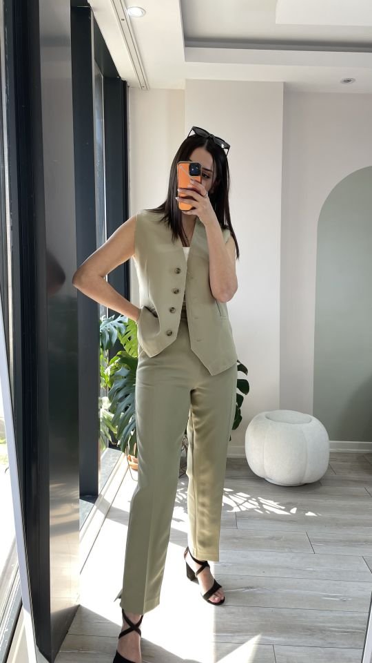 Yelek Pantolon Takım Haki