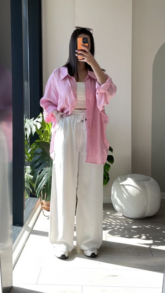 Tensel Pantolon Beyaz