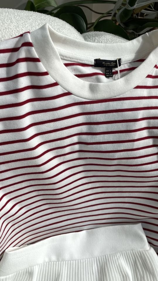 Mssmo Çizgili Basic Tshirt