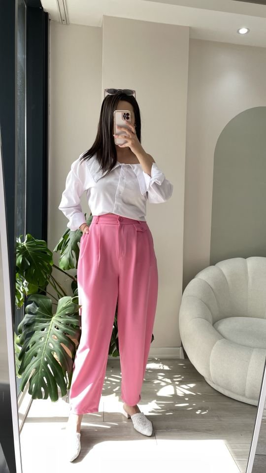Havuç Pantolon Pembe